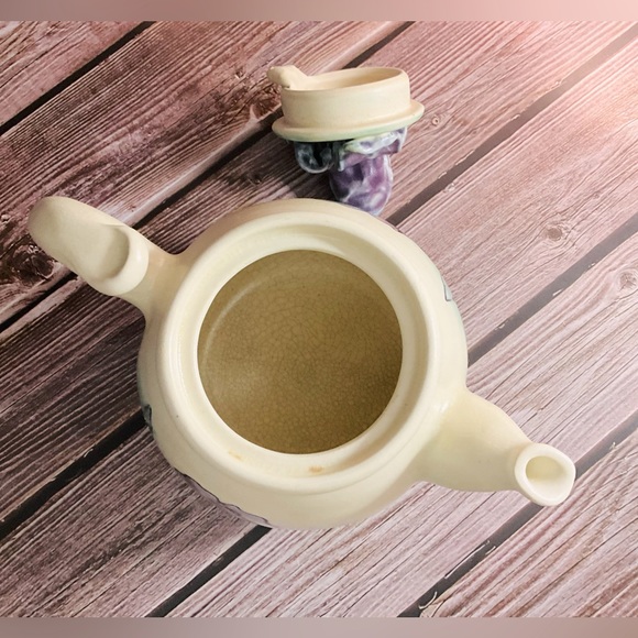 Handmade Artisan Floral Teapot signed Elam- one of a kind - Picture 6 of 10